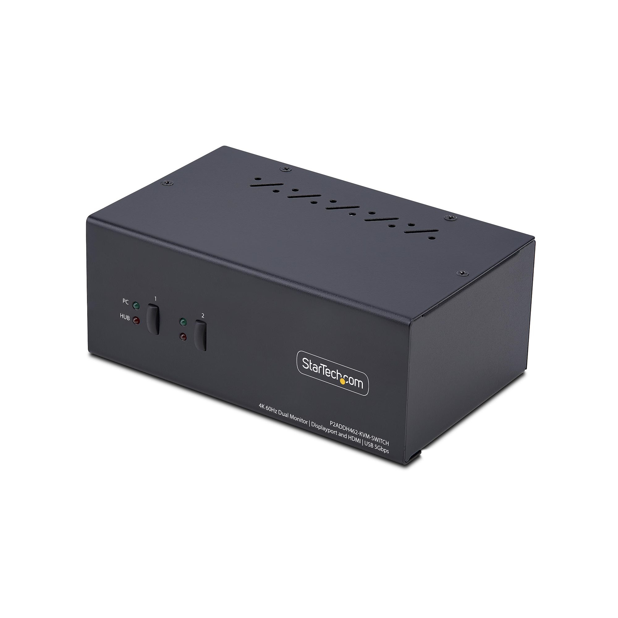 StarTech KVM · DisplayPort + HDMI · 2 PCs