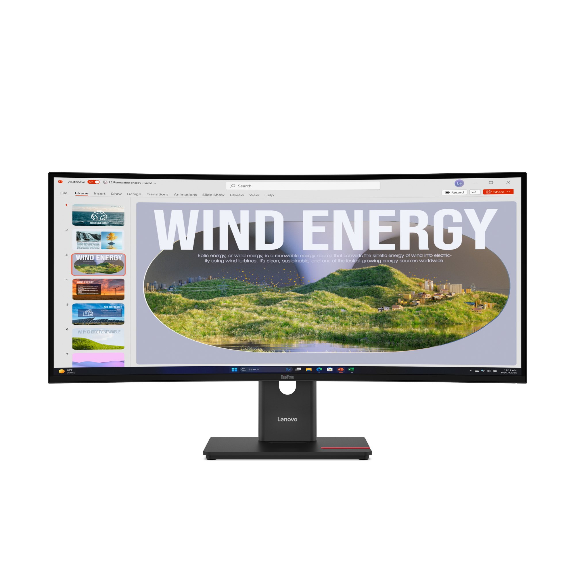 Lenovo ThinkVision T34WD-40 · 34 Zoll