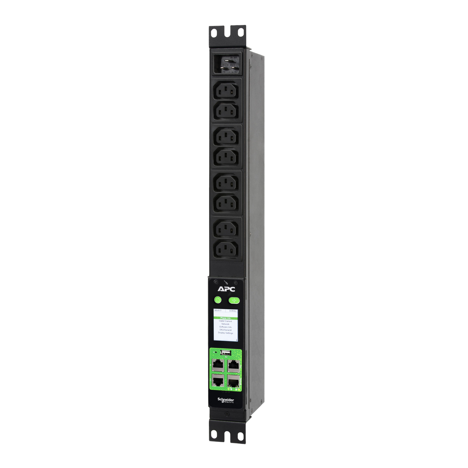 APC Easy Metered Rack PDU EPDU2016M · 8 × C13