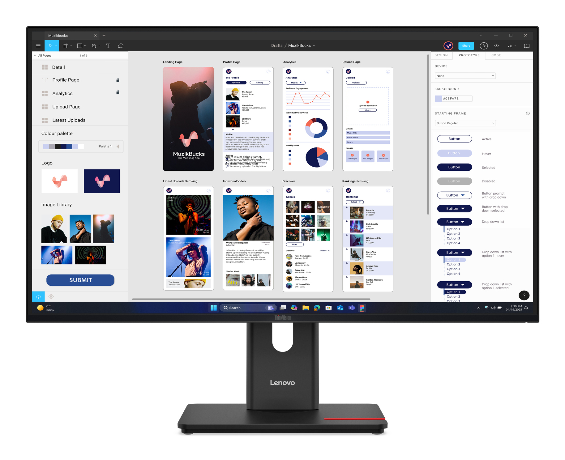 Lenovo ThinkVision T32UD-40 · 31,5 Zoll