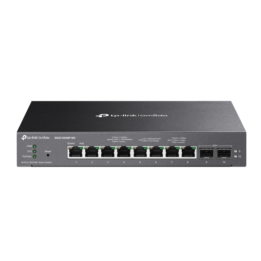 TP-Link Omada SG2210XMP-M2 · 2,5-Gbit-Switch